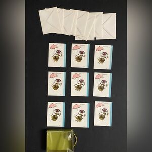 Nine Vintage Wedding Shower Invitations with envelopes in original box